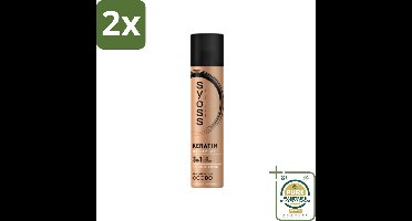 Syoss - Keratin - Haarspray - Versterkt & Fixeert - 300 ml - Voordeelverpakking - 2 stuks - Haarverzorging - Keratin