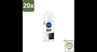 20 x NIVEA - Deodorant Roller - Zwart & Wit Ultieme Impact - 72 Uur Anti-Transpirant - 50 ml - Grootverpakking - NIVEA Deodorant - Anti-transpirant - Deodorant Roller - Anti-vlekkentechnologie - 72 Uur Bescherming