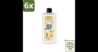 Marcel's Green Soap - Douchegel - Vanille & Kersenbloesem - Verzorgend & zacht - 300 ml - Voordeelverpakking - 6 stuks - Vegan douchegel - Douchegel vanille