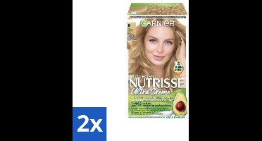 Garnier - Nutrisse Ultra Crème 9 - Haarkleuring - Zeer Lichtblond - Intens Voedend - Permanente Kleur - Voordeelverpakking - 2 stuks