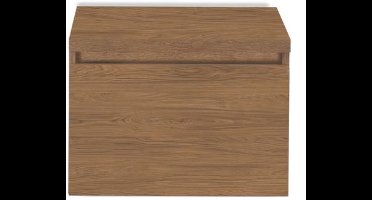 Frozen Badmeubelset 60 cm - Greeplijst in Kleur - Inclusief Wastafelbovenblad Honey