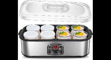 RVV® Yoghurtmaker - Yoghurtmakers - Zilver - ‎37cm x 18cm x 14cm