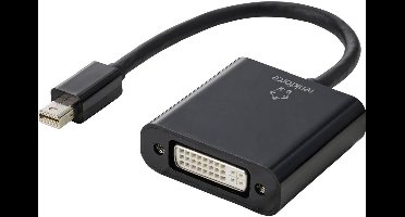 Renkforce RF-4769258 DisplayPort / DVI Adapter [1x Mini-DisplayPort stekker - 1x DVI-bus 24+5-polig] Zwart PVC-mantel 1