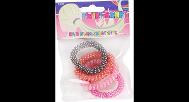 Toys Amsterdam Haarelastieken Meisjes 3 Cm 4 Stuks