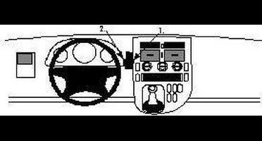 Brodit ProClip houder geschikt voor Mercedes Benz V-Klasse/ Vito 1996-2003 Center mount