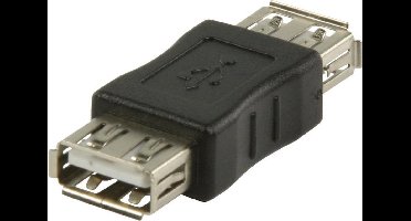 USB 2.0-Adapter USB A Female - USB A Female Zwart