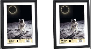 Zep fotolijst - KB12 - Zwart - 20x25 cm - Kunststof - 2 stuks