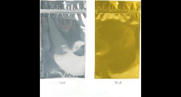 Gripzakken Transparant/Zilver 15,5x23,5cm (100 stuks) | ziplock | gripzak