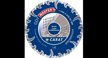 Carat CDT MASTER Turbo diamantschijf beton/hard steen 230x22,23mm - CDTM230300
