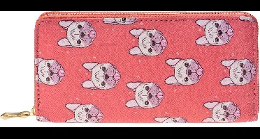 Melady Portemonnee MLPU0237 19*10 cm - Roze Kunststof  Beurs  Geldbeurs  Geldbuidel