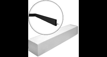 NMC FT2 BLACK-box WALLSTYL Noel Marquet 1 doos 17 stukken Plint Frieslijst modern design zwart | 34 m