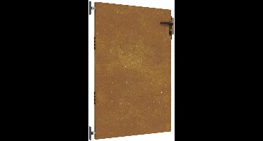 vidaXL - Poort - 85x125 - cm - cortenstaal