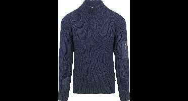 Suitable Mou Half Zip Trui Donkerblauw (navy) - Maat XL - Heren - Quarter zip - Schipperstrui met rits - Volwassen mannen