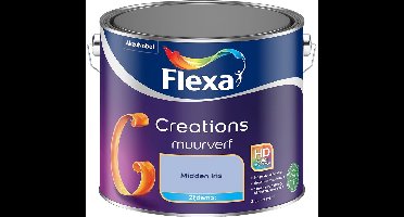 Flexa - Creations Muurverf Zijdemat - Midden Iris - Mengverf - 2.5 L