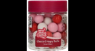 FunCakes Choco Crispy Balls - Love Affair - 130g - Eetbare Taartdecoratie - Taarttoppers - Chocolade Decoratie