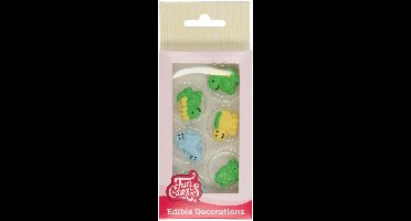 FunCakes Suikerdecoraties - Dino - 12 Stuks - Eetbare Taartdecoratie