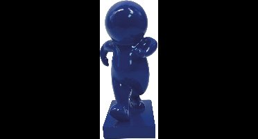Present Time - Beeld Amigo Walking Medium - Blauw - 10,5x9,8x20 cm