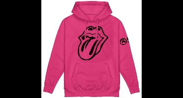 The Rolling Stones Sketch Tongue Heren Trui met capuchon - roze - 3XL