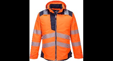 Portwest PW3 Hi-Vis Winterjack T400 - Oranje/Marine - L