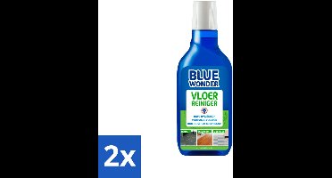 2 x Blue Wonder Vloerreiniger 750 ml - Vloerreiniger - Schoonmaakmiddel - HG - Vloeren Schoonmaken - Hardnekkig Vuil