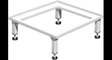 Verhoogde Onderbouw voor Wasmachine en Droger 12 cm Hoog