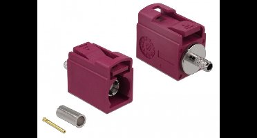 Fakra l jack 21 mm (kort) voor krimpen