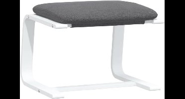RVV® Voetenbankje of poef - Voetenbankje - Poef - Hockers en poefen - Grijs - 41cm x 51cm x 40 cm