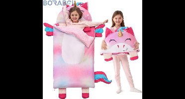 Slaapzak - Dekenmodel - 60x150 cm - Blauw - Inclusief Kussen