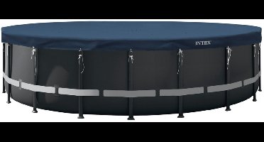 Intex - Afdekzeil - Round Pool Cover - ø610 cm - Blauw - Zwembad Afdekzeil - Ronde Zwembad - Zwembadhoes - Intex Afdekzeil - Zwembad Bescherming