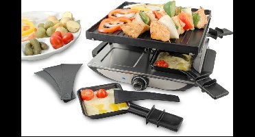 Core® Gourmetstel 4 personen - Gourmetstellen - Gourmet - Zwart en Zilver -‎ 26cm x 30cm x 13cm