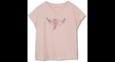 Zadig & Voltaire X60529 Tops & T-shirts Meisjes - Shirt - Lichtroze - Maat 140