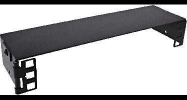 Muurbeugel voor 10 inch componenten | 7,6 cm diep | max. 10 kg | 1U | zwart