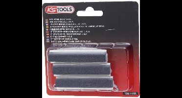 KS Tools - Honingstenen Set - 76mm - 3 stuks - Speciaal Gereedschapstaal