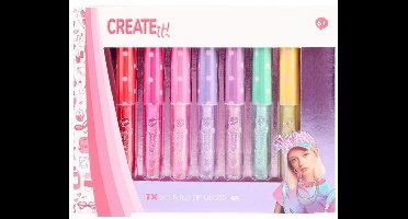 Create it! - Lipgloss Geur & Glitter, 7 st.