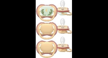 Philips Avent Ultra Air Fopspeen - 0-6 Mnd - 3 Stuks - Plant-based