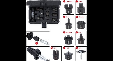 KS TOOLS 3/8" olie service speciaal profiel set voor kunstst...