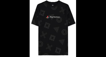 PlayStation - AOP Heren Tshirt - XL - Zwart