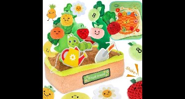 Fruitboom Baby Zintuiglijk Speelgoed | Montessori Pluche Speelgoed met Rammelaars