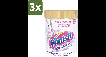 3 x Vanish Oxi Action - Vlekkenverwijderaar - Wasbooster - Zonder Bleek - Witte Was - 1 Kg - Vlekkenverwijderaar - Witte Was - Wasbooster - Bleekvrije Was - Geurverwijderaar