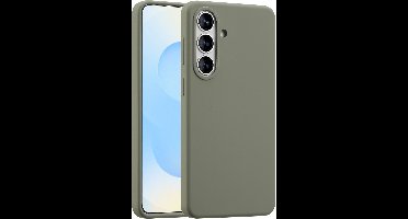 Accezz Hoesje - Geschikt voor Samsung Galaxy S26 Plus - Liquid Silicone Backcover met Magnetische Ring - Cooper Green