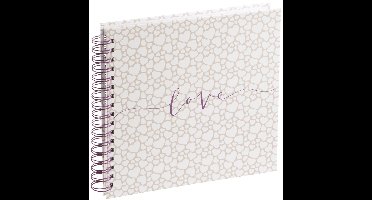 Spiraalalbum Romance, 28x24 cm, 40 witte pagina's