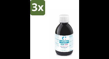 3 x Curasept Mondspoeling 0,05% CHX 200 ml - Mondspoeling - Mondhygiëne - Tandenverzorging - Chloorhexidine - Natriumfluoride