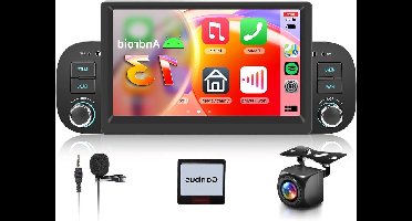 Carplay Autoradio – Android Autostereo – Multimedia Speler – Touchscreen Radio – Navigatiesysteem – 7 Inch Scherm – Draadloze CarPlay & Android Auto – GPS Navigatie & DSP Geluid