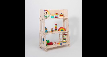 sweet home montessori speelgoedkast – hout - boekenkast - kinderkamer