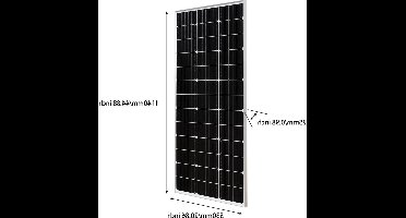 Zonnepaneel - Zonnepanelen - Monokristallijn - Voor Balkon, Camper & Off-grid Systeem - Breed Inzetbaar - 150W - Waterdicht IP65