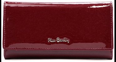 Pierre Cardin - Exclusieve Lakleren Portemonnee - Poederroze - Zacht Sluitmechanisme - Stijlvolle Zilveren Accenten