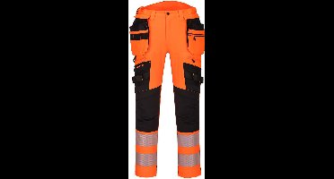Portwest DX4-Hi-Vis broek met afneembare holsterzakken DX442 - Oranje/Zwart - 34