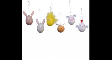 Decoris Paasei dieren | assorti voor paasdecoratie