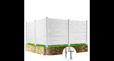 Outdoor Privacy Fence - Privacy Scherm - Privacy Fence Screening - Air Conditioner Fence - Enclosure - 48x48in - 2sides Stripe- Perfect om prullenbak en AC units te omheinen.