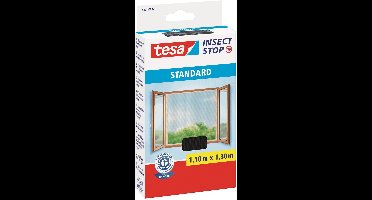 Tesa - Window Insect Screen - Zelfklevend - Zwart - 1,1m x 1,3m